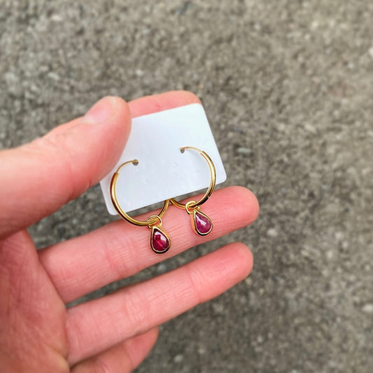AROS MEL ENCHAPE ORO PIEDRAS